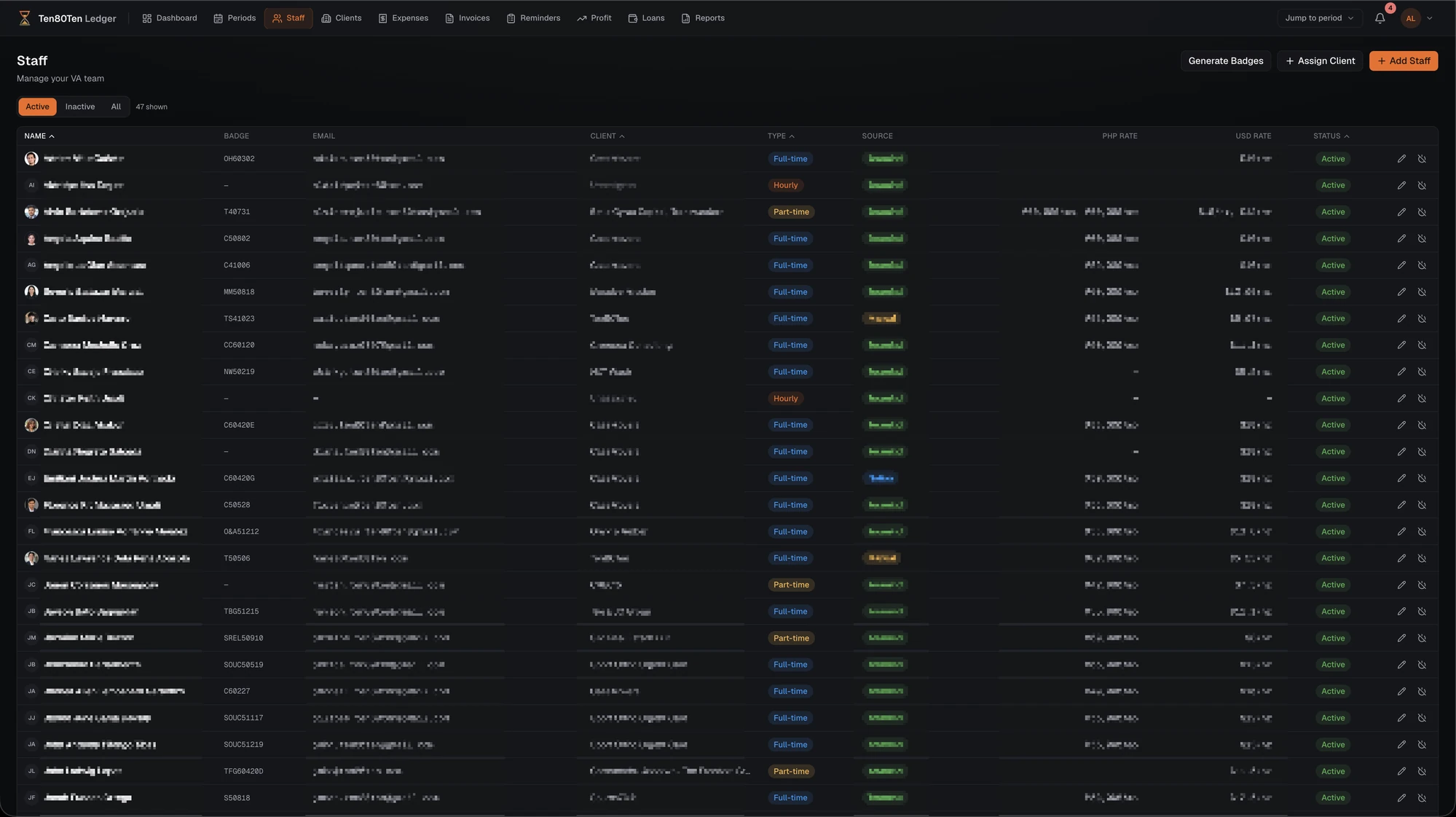 Payroll & Ledger Engine